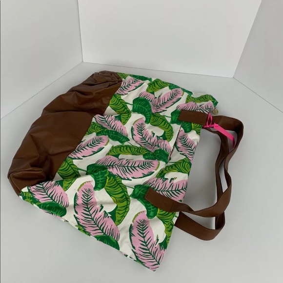 Macbeth Collection Tropical Leaf Tote Bag - Picture 5 of 6